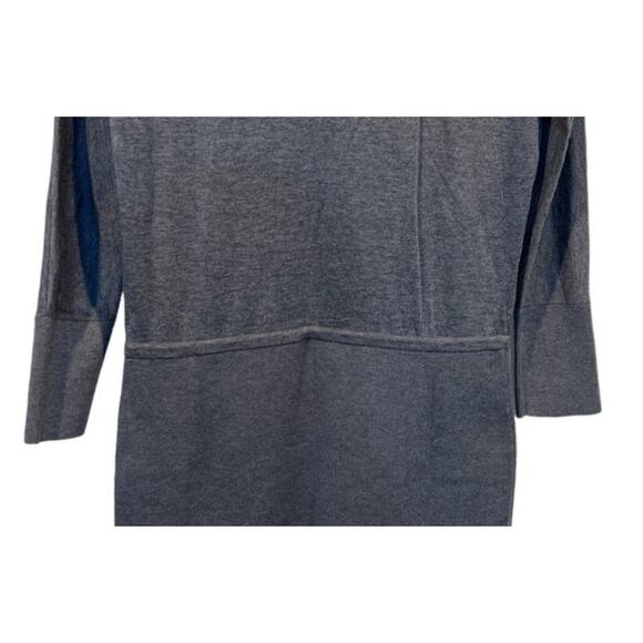 White House Black Market Womens Gray Mock Neck Fine Knit Sweater Dress Small - Picture 9 of 12